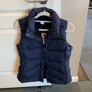 J Crew Navy Puffer Vest
